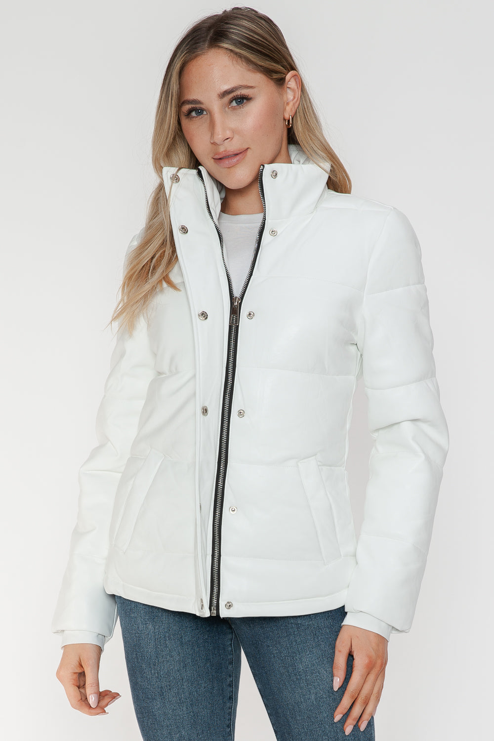 YMI Pocketed Zip Up Turtleneck Puffer JacketThe Pocketed Zip Up Turtleneck Puffer Jacket is a chic and practical choice for colder weather. With its cozy turtleneck design, zip-up front, and convenient pocketsYMI Pocketed ZipYMI Pocketed Zip