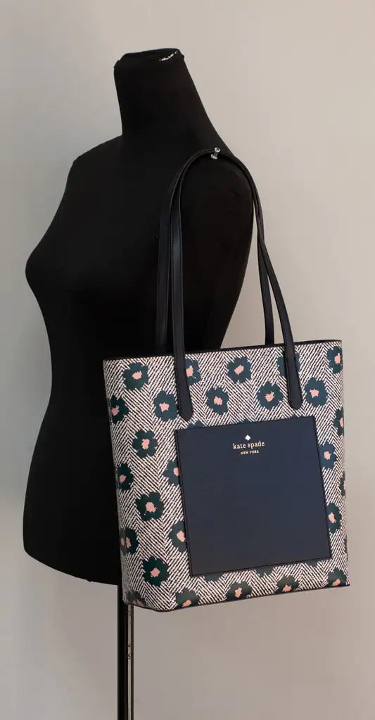 Kate Spade Daily Herringbone Floral Tote – Vibrant and Practical