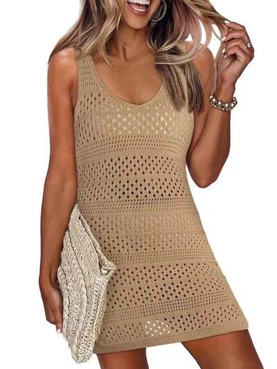 Openwork Scoop Neck Cover UpFeatures: Slit
Sheer: Semi-sheer
Stretch: Slightly stretchy
Material composition: 100% polyester
Care instructions: Machine wash cold. Tumble dry low.
Imported
ProduOpenwork Scoop Neck CoverOpenwork Scoop Neck Cover