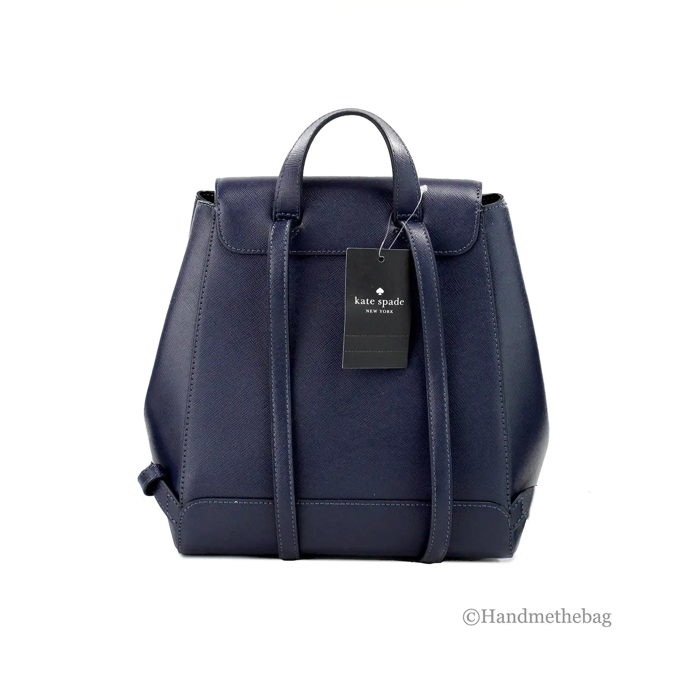 Kate Spade Madison Navy Medium Flap Backpack – Elegant and Functional