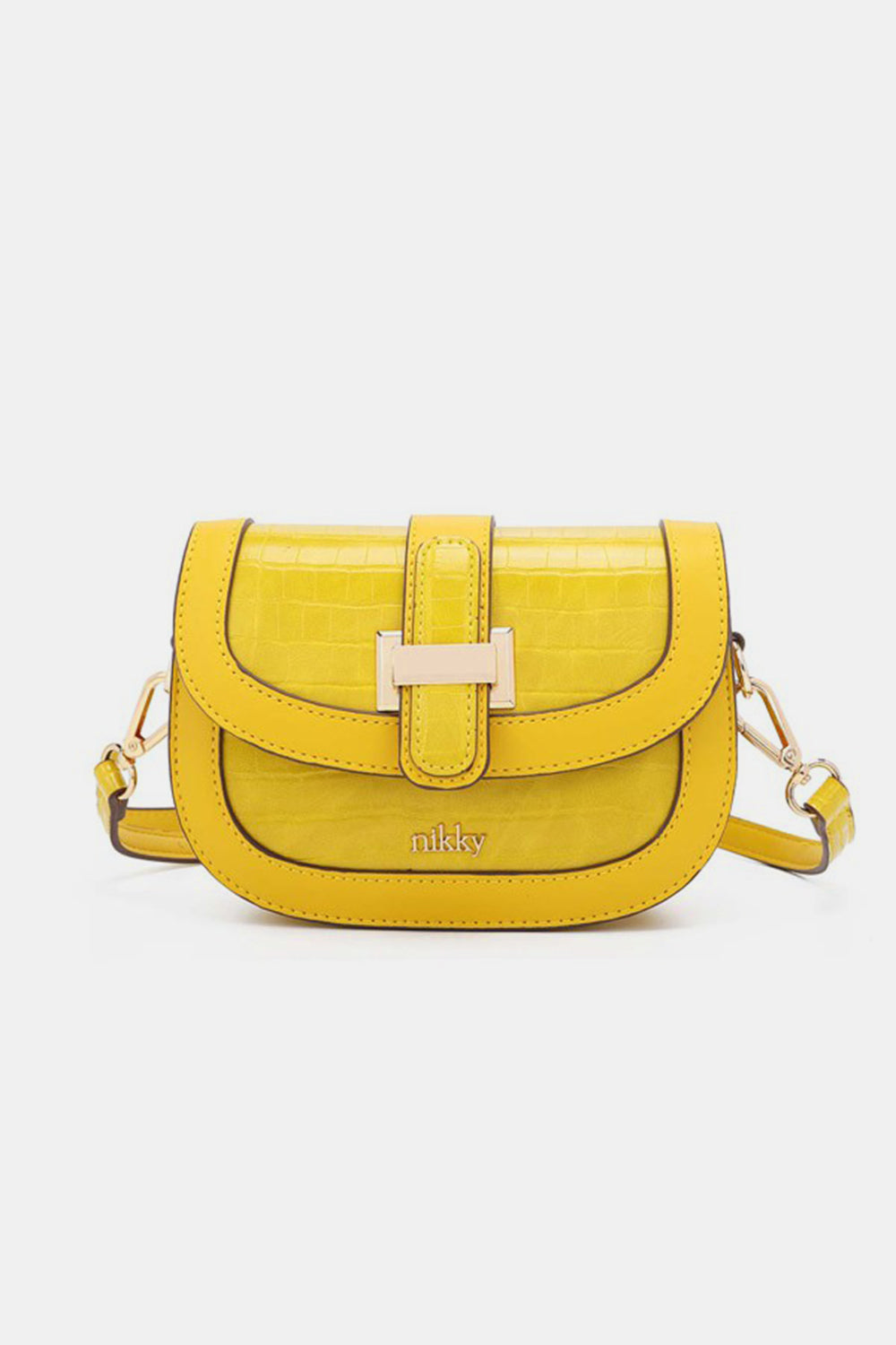 Nicole Lee USA Croc Embossed Crossbody BagIntroducing the sophisticated Croc Embossed Crossbody Bag, a stylish accessory to elevate your look. The croc-embossed texture adds a touch of luxury and elegance toNicole Lee USA Croc Embossed Crossbody BagNicole Lee USA Croc Embossed Crossbody Bag