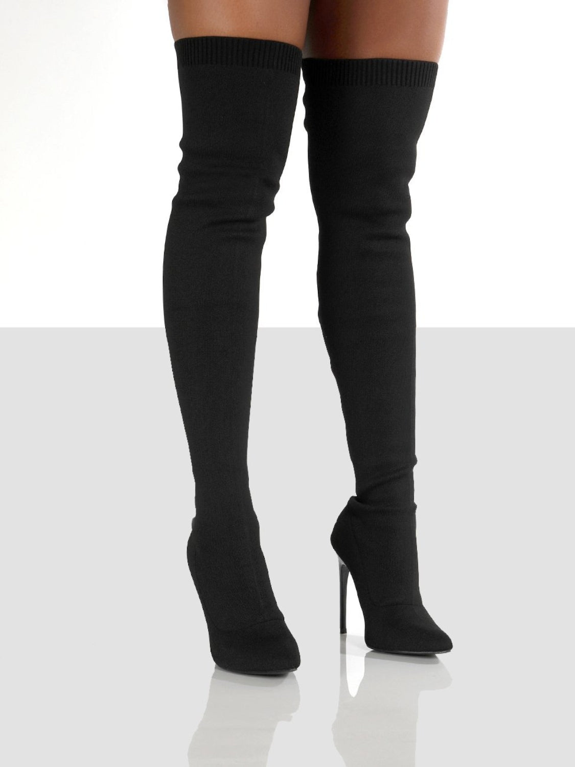 Point Toe Over Knee Stiletto BootsElevate your style with these stunning Pointed Toe Over-The-Knee Stiletto Boots. Designed to turn heads, these boots feature a sleek pointed toe and a high stiletto Knee Stiletto BootsKnee Stiletto Boots