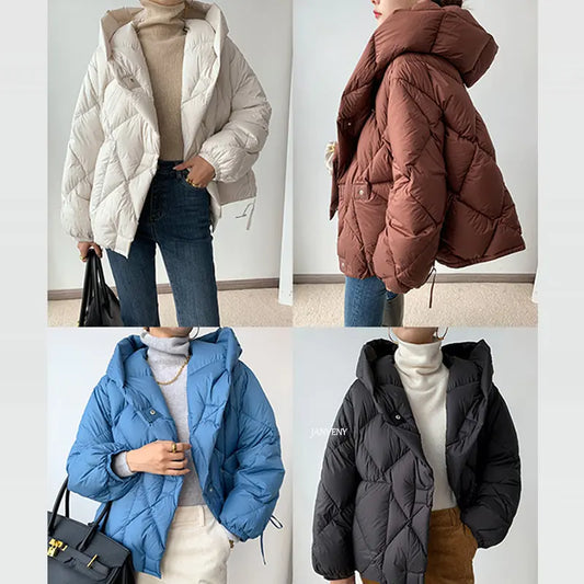 Winter New Fashion White Duck Down Short Jacket