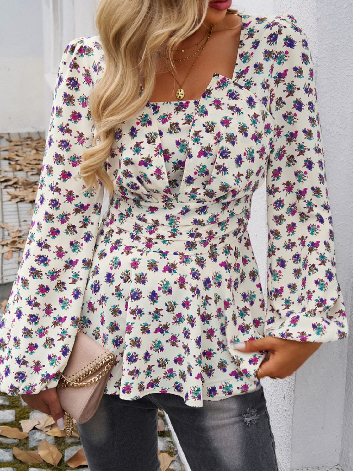 Devine Peplum Printed Long Sleeve BlouseFeatures: Peplum
Sheer: Opaque
Stretch: No stretch
Material composition: 100% polyester
Care instructions: Machine wash cold. Tumble dry low.
Imported
Product MeasurDevine Peplum Printed Long Sleeve BlouseDevine Peplum Printed Long Sleeve Blouse