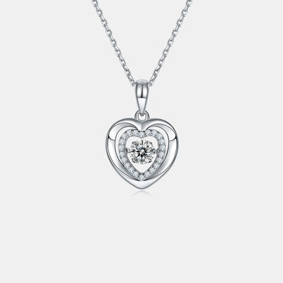 Moissanite 925 Sterling Silver Heart NecklacePieces: 1-piece
Includes: Moissanite jewelry over 0.3 carats includes a certificate of stone properties. Limited warranty included, please contact us for any issues Moissanite 925 Sterling Silver Heart NecklaceMoissanite 925 Sterling Silver Heart Necklace