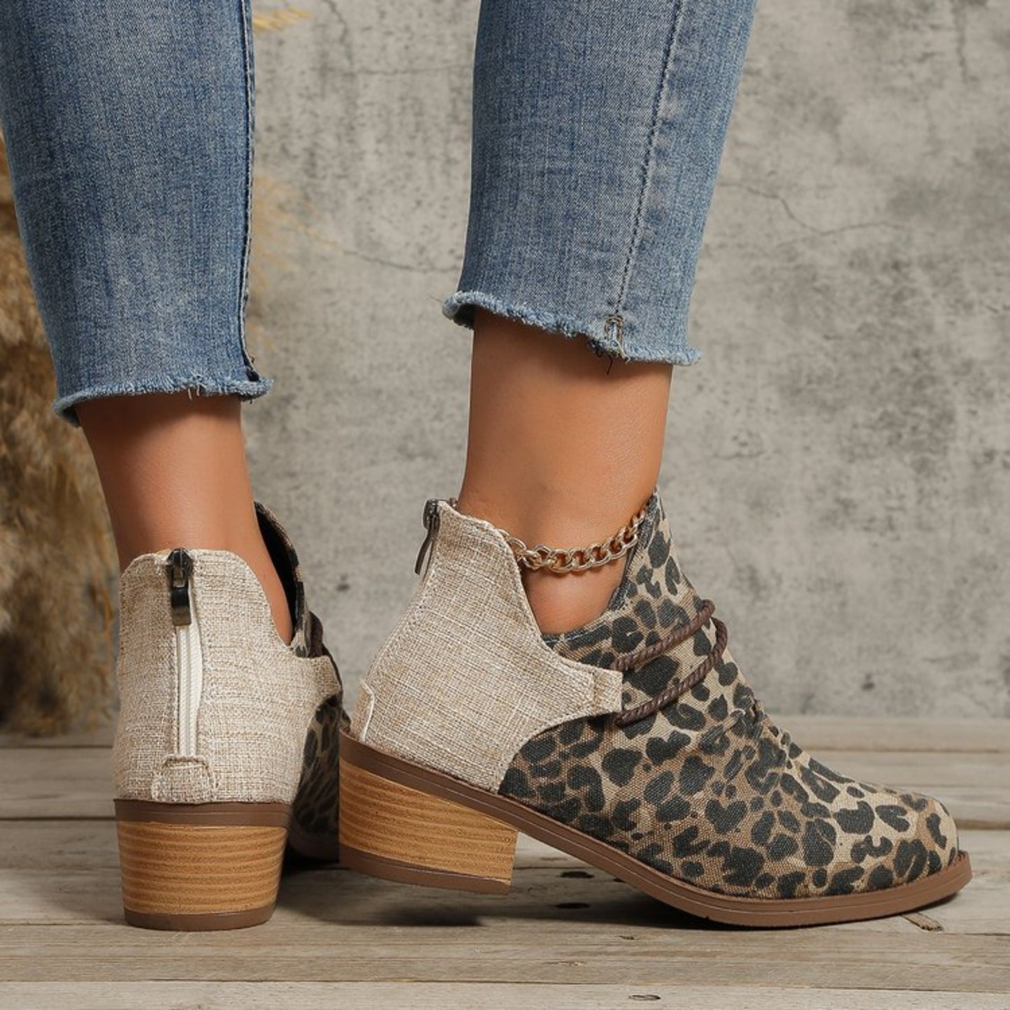 Contrast Canvas Low Heel BootsStep up your style game with these Contrast Canvas Low Heel Boots. Featuring a trendy mix of textures with durable canvas and sleek detailing, these boots offer a peContrast Canvas Low Heel BootsShoesContrast Canvas Low Heel Boots