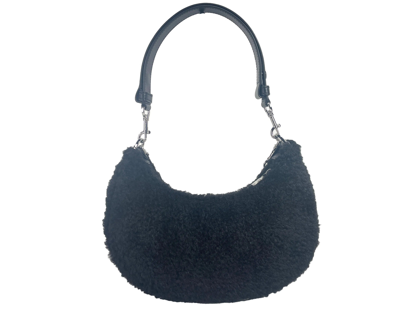 Marc Jacobs The Teddy Curve Bag Black – Cozy and Stylish