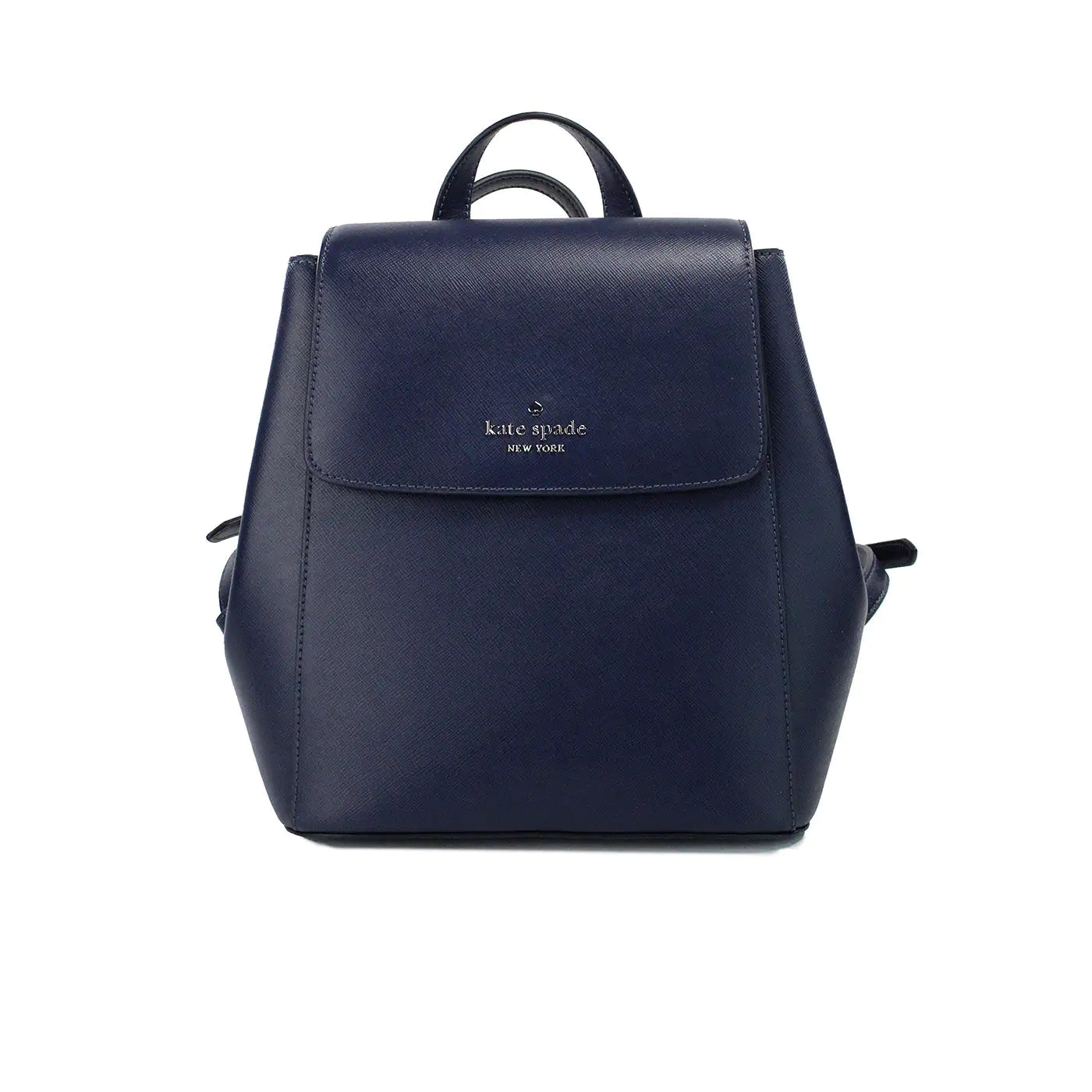 Kate Spade Madison Navy Medium Flap Backpack – Elegant and Functional