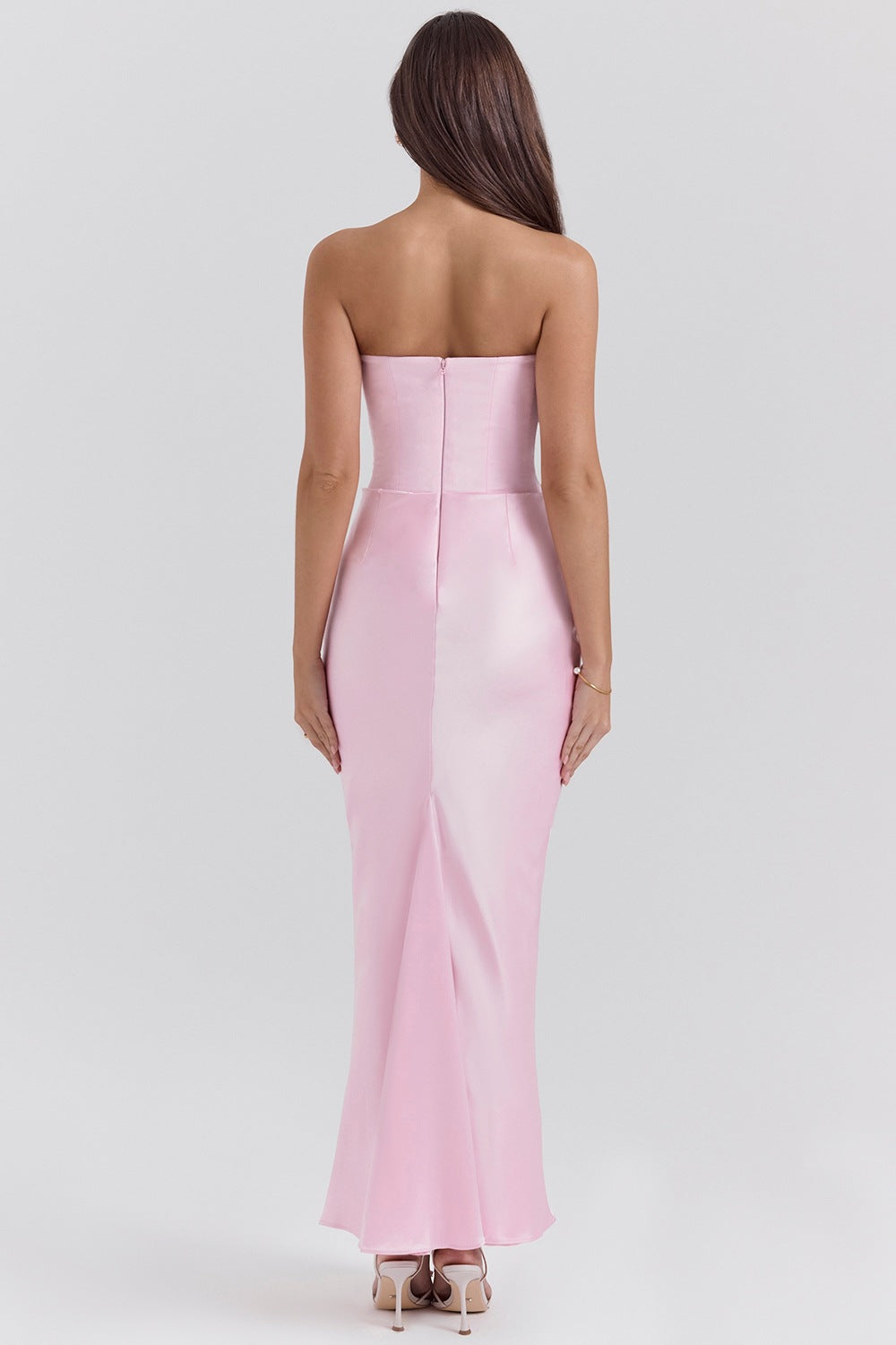 Slim Tube Top Backless Dress – Sexy Long Evening Party Gown