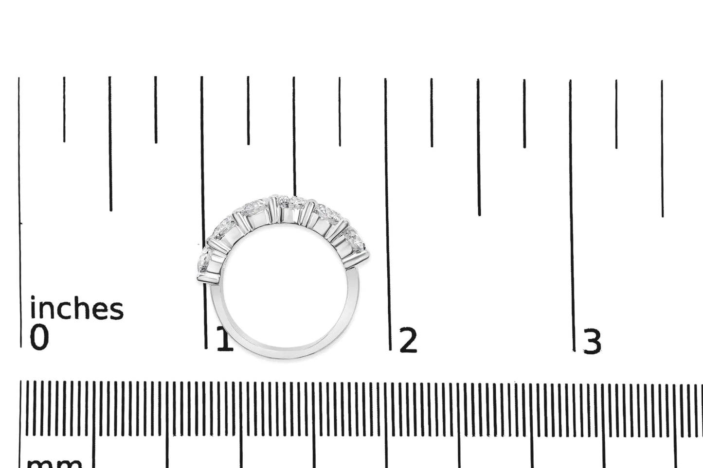 14K White Gold 3.0 Cttw Lab-Grown Diamond Shared Prong Set 6 Stone BanCelebrate love's eternal dance with this exquisite ring, a fusion of tradition and innovation. Six dazzling lab-grown diamonds, each a brilliant round cut, shine wit14K White Gold 3.0Rings14K White Gold 3.0