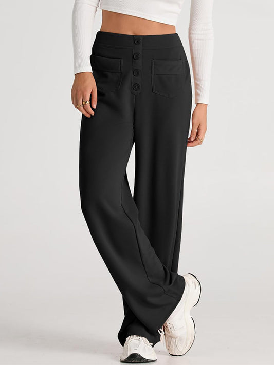 High Waist Wide Leg PantsFeatures: Pocketed
Sheer: Opaque
Material composition: 95% polyester, 5% spandex
Care instructions: Machine wash cold. Tumble dry low.
Imported
Product Measurements High Waist Wide Leg PantsPantsHigh Waist Wide Leg Pants