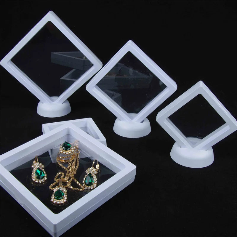 Floating Jewelry Display Box – Modern Showcase for Rings, Necklaces, Bracelets, and Earrings