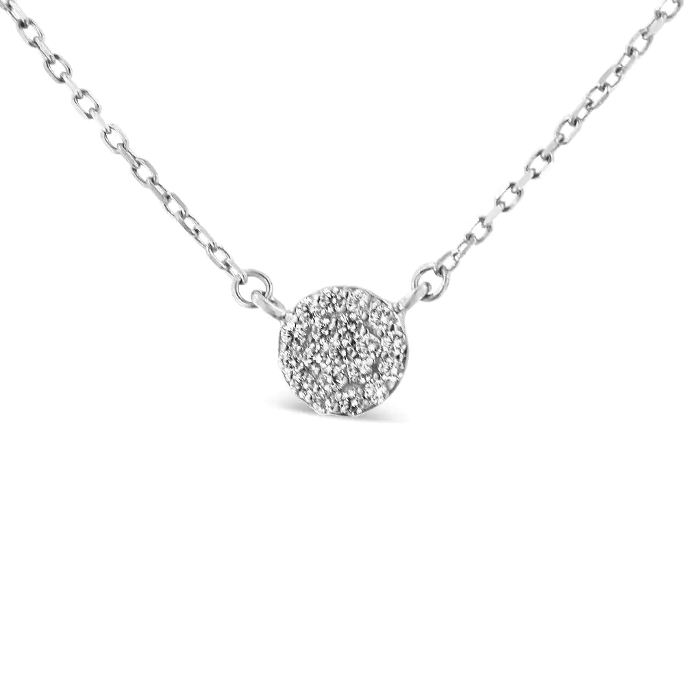 Sterling Silver Round Diamond Medallion Multi-Strand Tri Pendant 18" NThree chains provide a pre-layered look for your day or evening attire when you slip on the sparkling splendor of this tri pendant necklace. Three circular medallionSterling Silver Round Diamond Medallion Multi-Strand Tri Pendant 18" NecklaceSterling Silver Round Diamond Medallion Multi-Strand Tri Pendant 18" Necklace