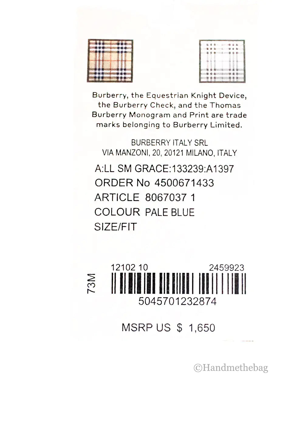 Burberry Grace Small Pale Blue Leather Flap Crossbody BagElevate your style with the Burberry Grace Small Pale Blue Leather Flap Crossbody Bag. Crafted from premium pale blue leather, this sophisticated bag features a sleeBurberry Grace Small Pale Blue Leather Flap Crossbody BagBurberry Grace Small Pale Blue Leather Flap Crossbody Bag