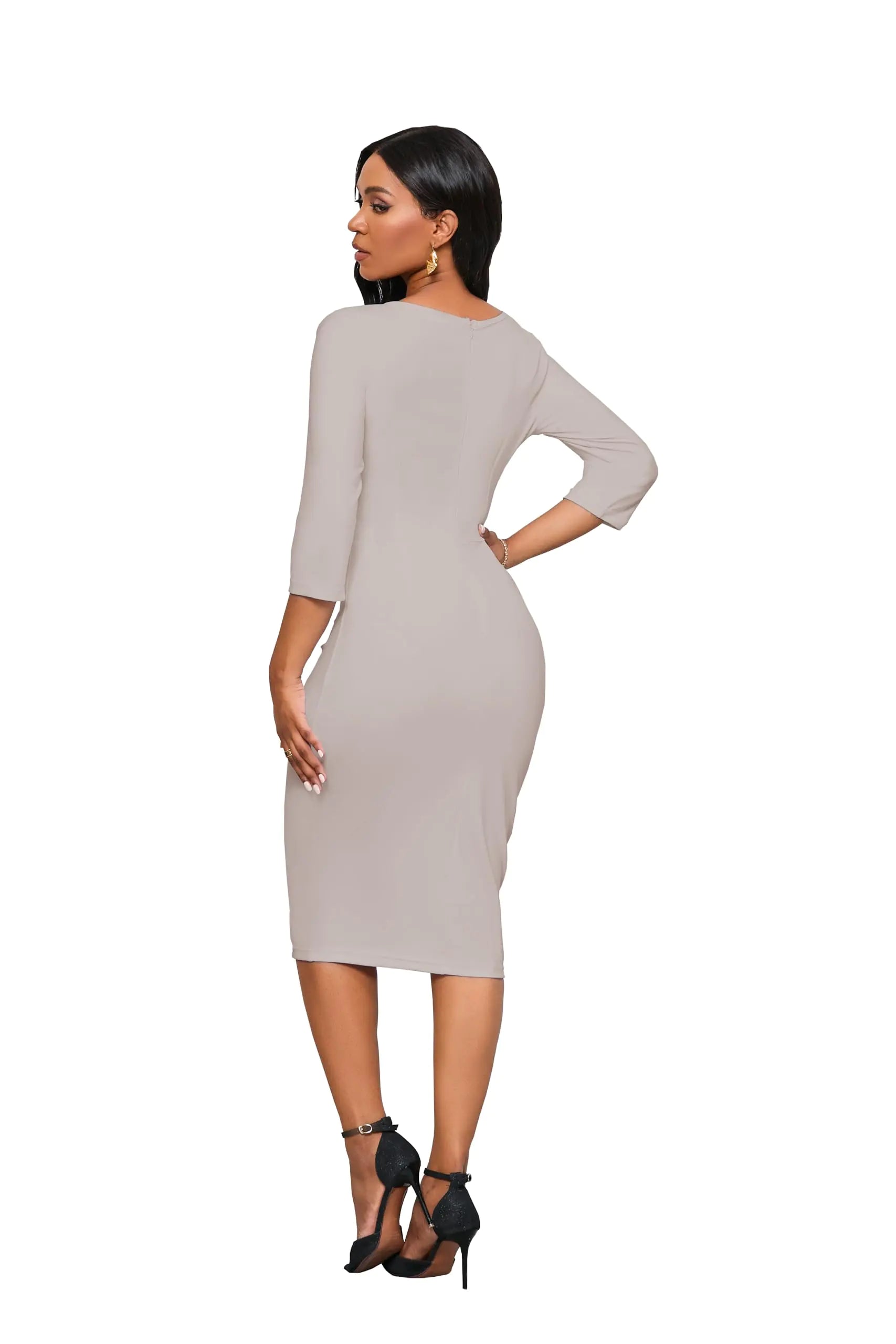 Church Dresses for Women Sleeve Bodycon Ruffle Vintage Wear to Work PeThe Church Dress for Women features a classic 3/4 sleeve design with a sophisticated bodycon fit that accentuates your silhouette. The elegant ruffle detailing and vWomen Sleeve Bodycon Ruffle Vintage WearWomen Sleeve Bodycon Ruffle Vintage Wear