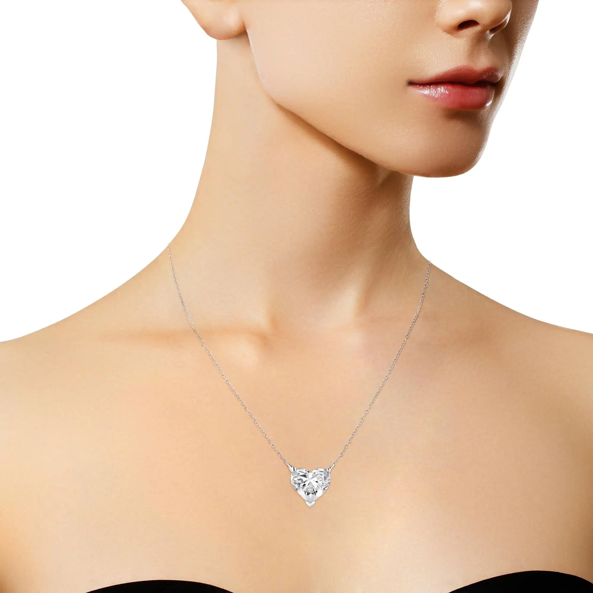 14K White Gold Heart-Shaped Lab-Grown Diamond Solitaire Necklace – 1/4Show your love and sophistication with this stunning 14K White Gold Heart-Shaped Lab-Grown Diamond Solitaire Necklace. Featuring a brilliant 1/4 carat lab-grown diam14K White Gold Heart-Shaped Lab-Grown Diamond Solitaire Necklace – 14 CaratNecklaces14K White Gold Heart-Shaped Lab-Grown Diamond Solitaire Necklace – 14 Carat