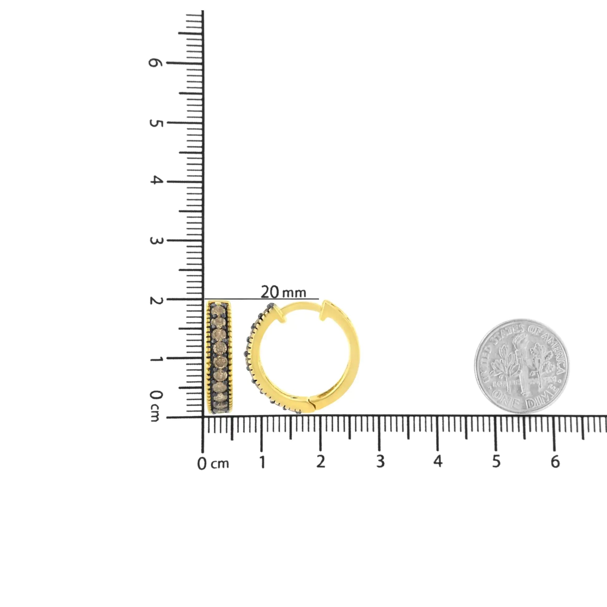 10K Yellow Gold and Black Rhodium 1/2 Cttw Lattice Back Cutout and RouYou will adore these trendy and chic diamond hoop earrings that are the perfect addition to any jewelry collection. Created in the finest 10k yellow gold, this fabul10K Yellow Gold10K Yellow Gold