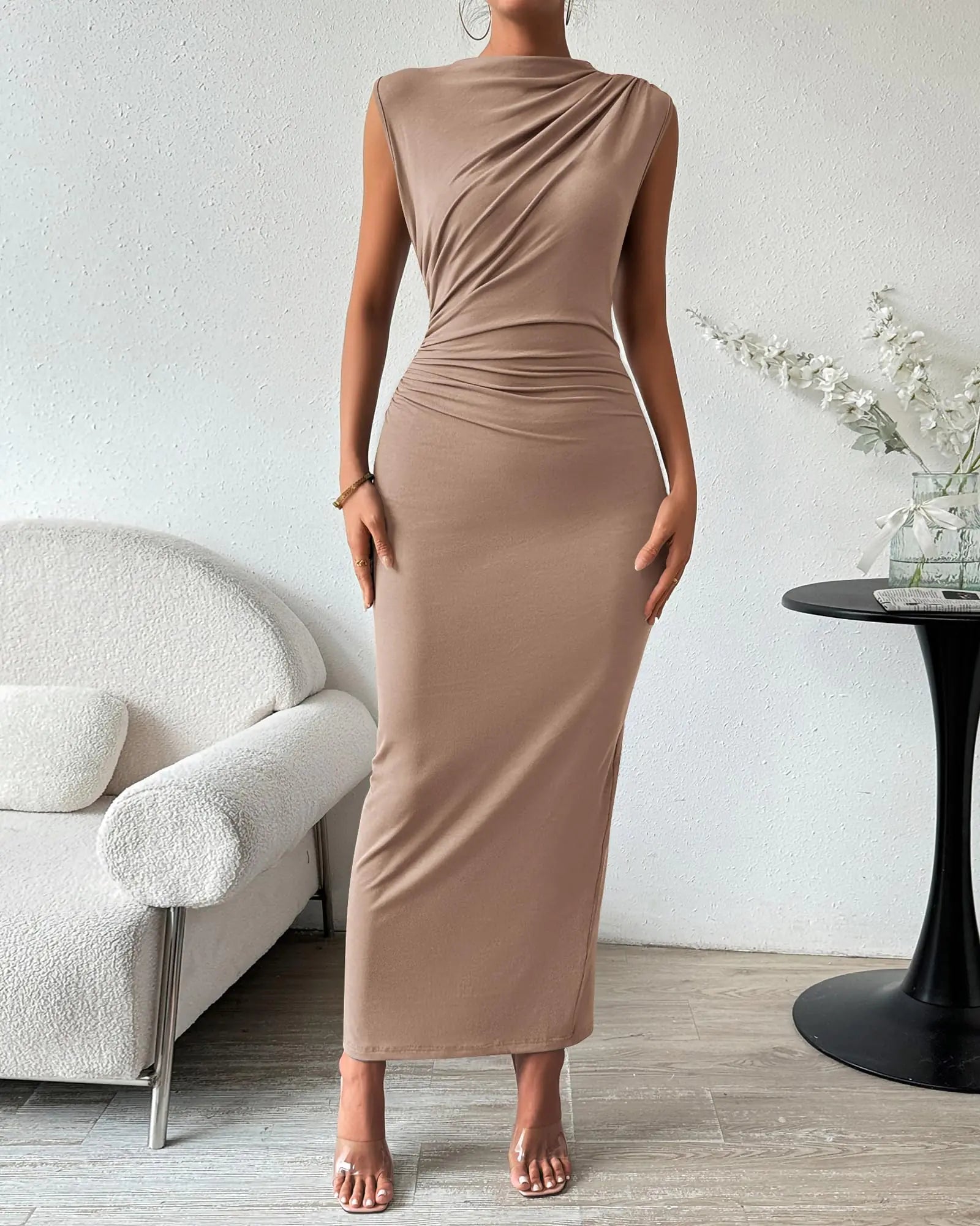 Women's Ruched Bodycon Dress