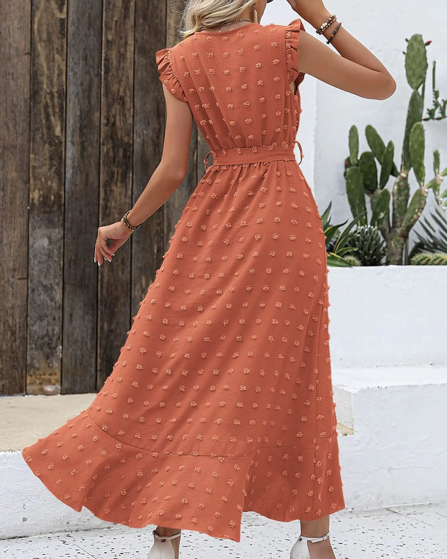 BTFBM Women 2024 Summer V Neck Dress Cap Sleeve Swiss Dot Boho Ruffle Summer V-Neck Maxi Dress is a stunning blend of elegance and boho charm. Designed with cap sleeves and a playful Swiss dot texture, this dress features a flattering Neck Dress Cap Sleeve Swiss Dot Boho Ruffle Slit Beach Cocktail Party Flowy Long Maxi Dresses Medium Swiss Dot Orange RedNeck Dress Cap Sleeve Swiss Dot Boho Ruffle Slit Beach Cocktail Party Flowy Long Maxi Dresses Medium Swiss Dot Orange Red