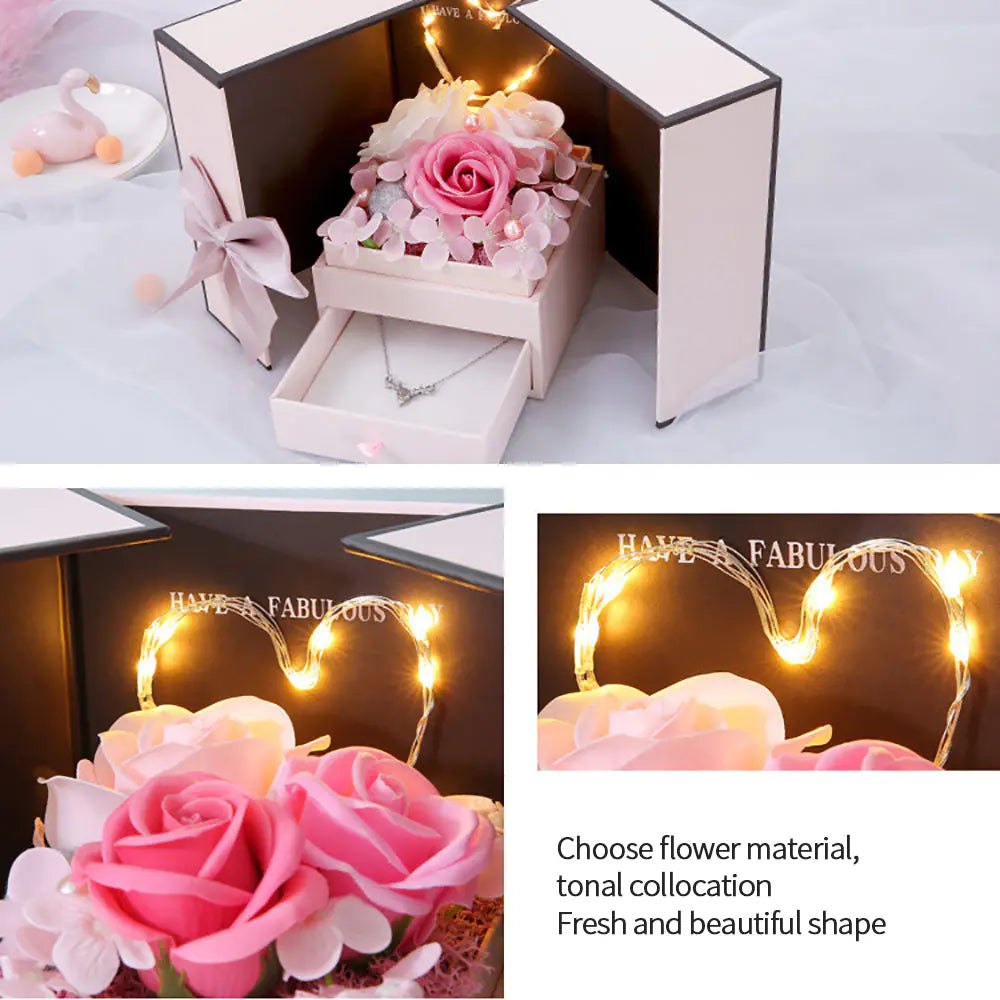 Artificial Flower Jewelry BoxElevate your gift-giving game with our enchanting Artificial Flower Jewelry Box “ the ultimate expression of love and admiration for that special someone in your lifArtificial Flower Jewelry BoxJewelry BoxArtificial Flower Jewelry Box