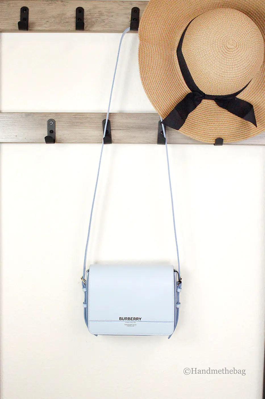 Burberry Grace Small Pale Blue Leather Flap Crossbody BagElevate your style with the Burberry Grace Small Pale Blue Leather Flap Crossbody Bag. Crafted from premium pale blue leather, this sophisticated bag features a sleeBurberry Grace Small Pale Blue Leather Flap Crossbody BagBurberry Grace Small Pale Blue Leather Flap Crossbody Bag