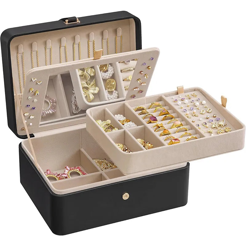 Clamshell Large Capacity Jewelry Box With Sandwich MirrorOrganize and Shine with the Clamshell Large Capacity Jewelry Box with Sandwich Mirror

Keep your jewelry collection beautifully organized and easily accessible with Clamshell Large Capacity Jewelry BoxJewelry BoxClamshell Large Capacity Jewelry Box