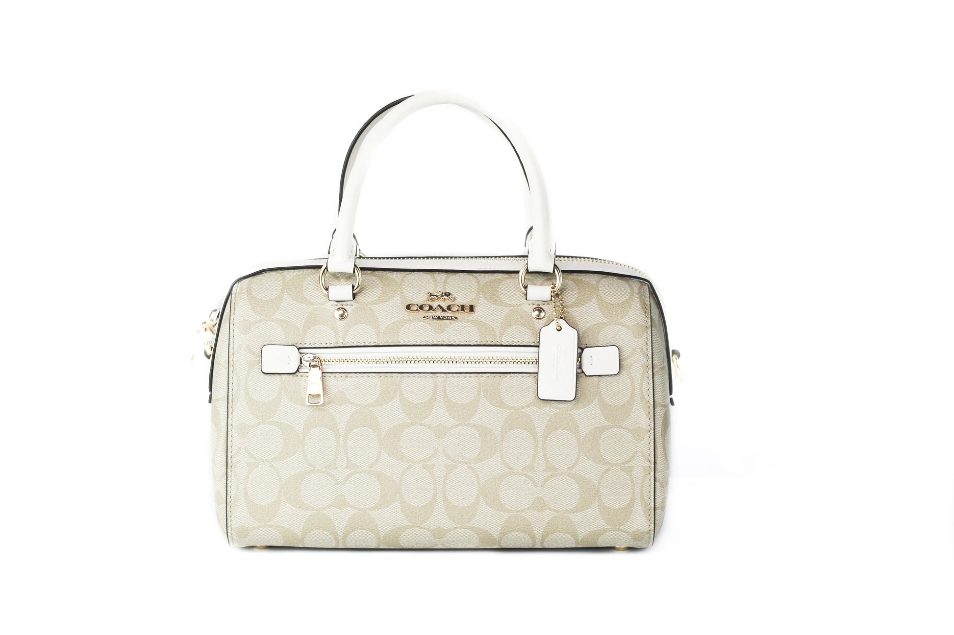 Coach (F83607) Rowan Signature Leather Light Khaki Chalk Medium SatcheCoach Rowan Signature Leather Medium Satchel – Light Khaki ChalkElevate your style with the Coach Rowan Medium Satchel in light khaki chalk signature leather. FeaturCoach F83607 Rowan Signature Leather Light Khaki Chalk Medium Satchel Handbag PurseCoach F83607 Rowan Signature Leather Light Khaki Chalk Medium Satchel Handbag Purse