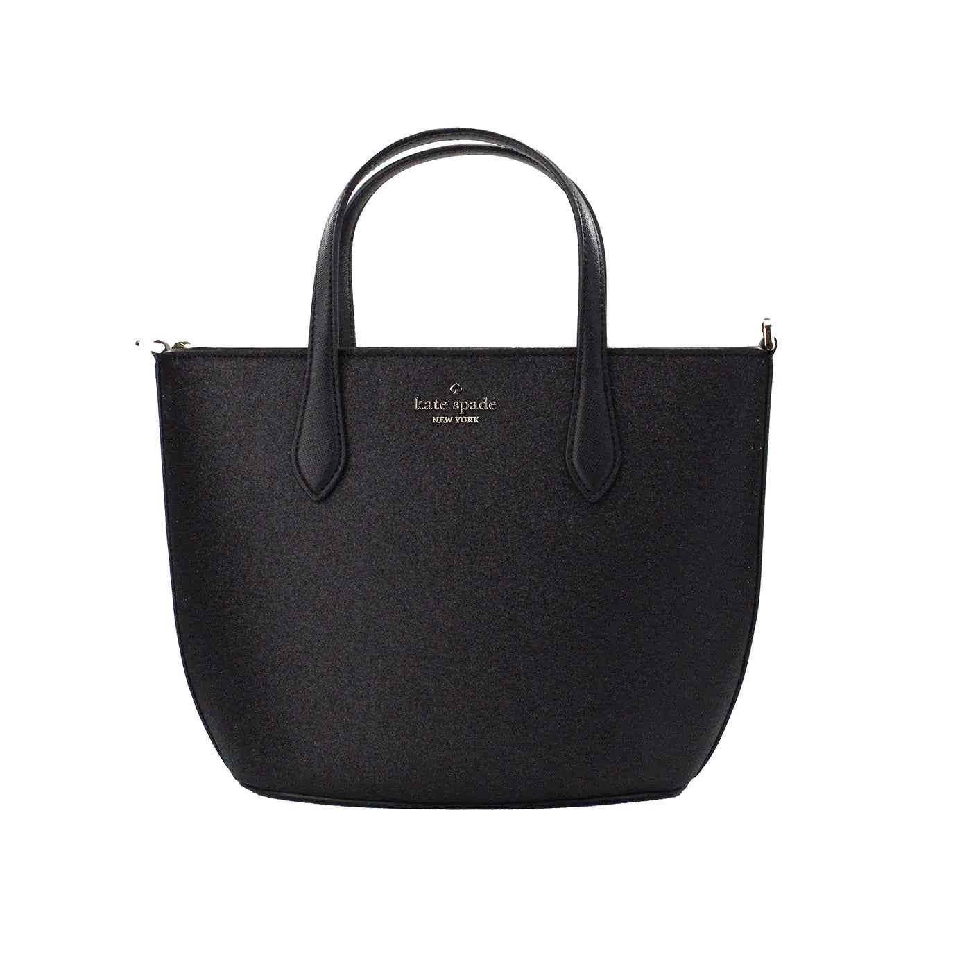 Kate Spade Glimmer Small Black Glitter Satchel Bag – Sparkle and Elegance