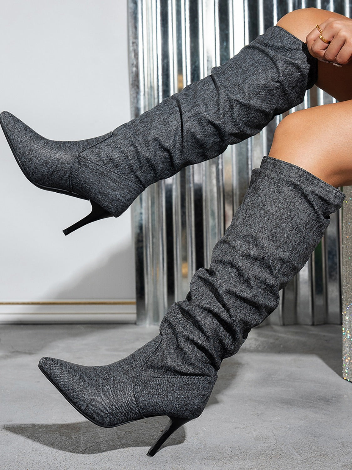 Point Toe Stiletto BootsElevate your style with these Point Toe Stiletto Boots, the perfect blend of sophistication and allure. Featuring a sleek pointed toe and a slim stiletto heel, thesePoint Toe Stiletto BootsPoint Toe Stiletto Boots