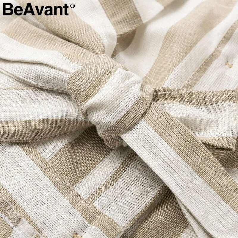 BeAvant Casual striped linen cotton dress women Button strap beach sumSummer Style Elevate your summer wardrobe with our striped linen cotton dress. Perfect for casual outings or beach days, its button strap and backless design exude aBeAvant Casual striped linen cotton dress women Button strap beach summer dress 2019 Sexy backless midi ladies dresses vestidosBeAvant Casual striped linen cotton dress women Button strap beach summer dress 2019 Sexy backless midi ladies dresses vestidos