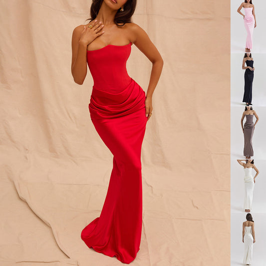 Slim Tube Top Long Dress Sexy Fashion Bandeau Backless Party Evening DOverview:
 
 Unique design, stylish and beautiful.
 
 Good material, comfortable wear.
 
 A variety of colors, any choice.
 


 Product information:
 
 Pattern: soliSlim Tube Top Long Dress Sexy Fashion Bandeau Backless Party Evening DressesSlim Tube Top Long Dress Sexy Fashion Bandeau Backless Party Evening Dresses