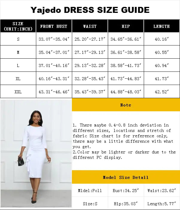 Church Dresses for Women Sleeve Bodycon Ruffle Vintage Wear to Work PeThe Church Dress for Women features a classic 3/4 sleeve design with a sophisticated bodycon fit that accentuates your silhouette. The elegant ruffle detailing and vWomen Sleeve Bodycon Ruffle Vintage WearWomen Sleeve Bodycon Ruffle Vintage Wear