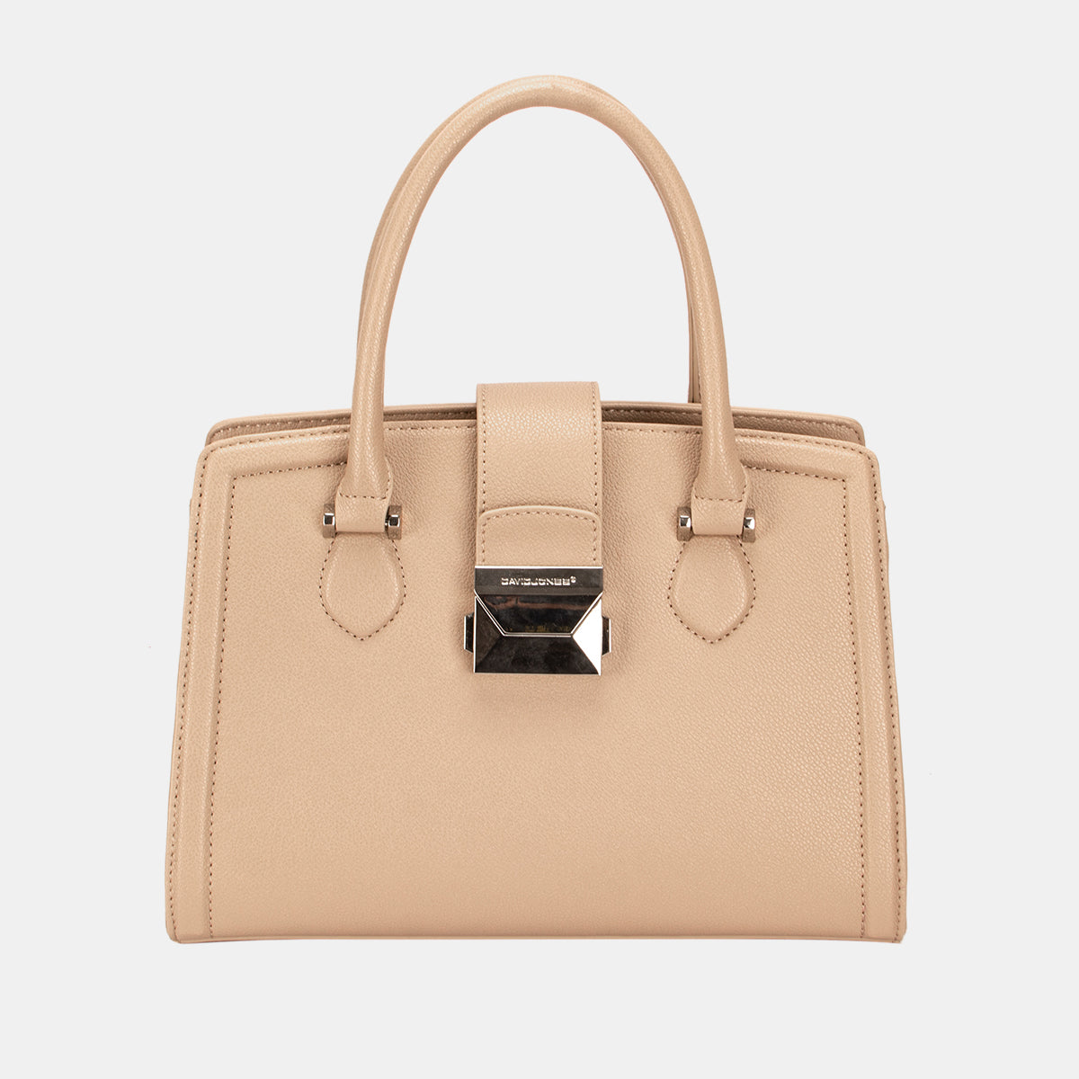 David Jones PU Leather HandbagThis PU Leather Handbag is a stylish and practical accessory for everyday use. Crafted from durable PU leather, it offers a sleek and sophisticated look. The spaciouDavid Jones PU Leather HandbagDavid Jones PU Leather Handbag