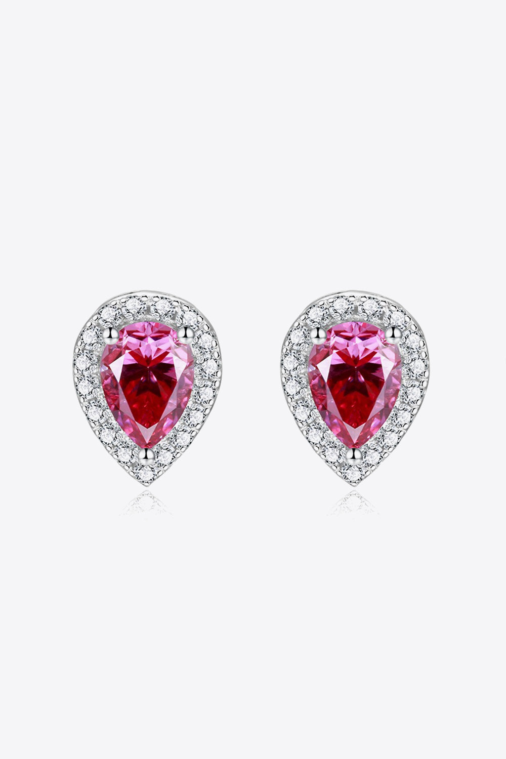 2 Carat Moissanite Teardrop Stud Earrings in RoseStyle: Modern
Appearance: Teardrop
Material: 925 sterling silver, platinum-plated, moissanite
Craft: Polished
Care: Avoid wearing during exercise, as sweat will reac2 Carat Moissanite Teardrop Stud Earrings2 Carat Moissanite Teardrop Stud Earrings