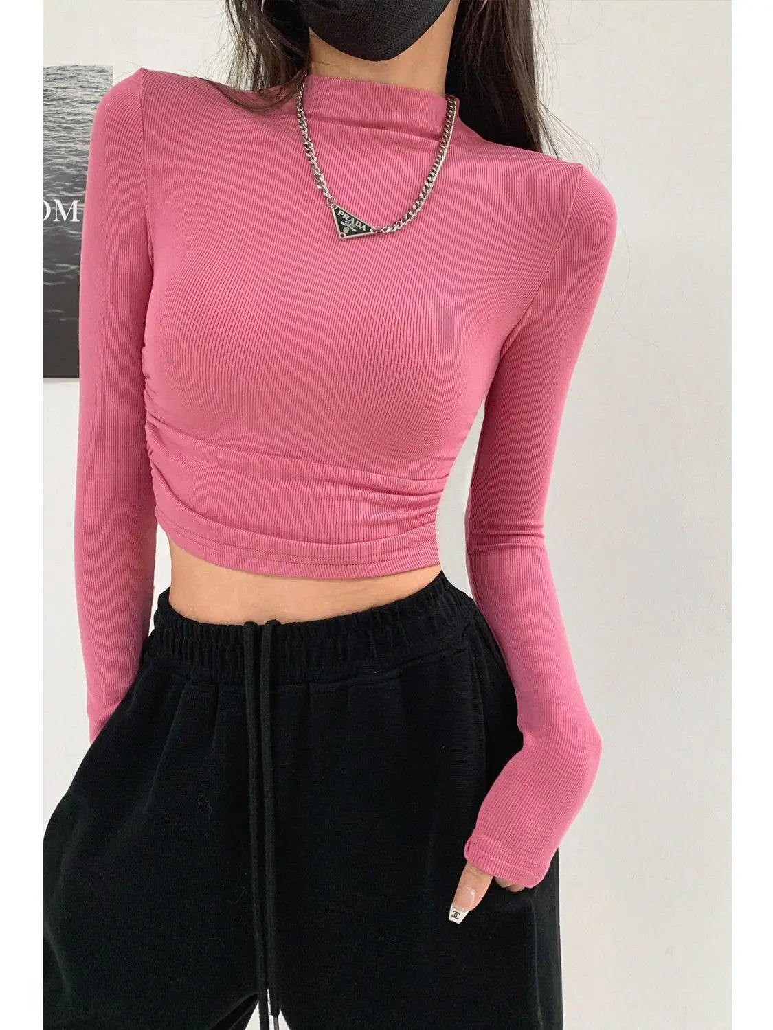 Autumn Winter New Crop Top Tee Shirt Femme Fashion KoreanElevate your style with our Autumn-Winter New Crop Top Tee for Women, inspired by chic Korean fashion. This trendy crop top features a flattering fit and versatile dCrop Top Tee Shirt Femme Fashion KoreanTee ShirtCrop Top Tee Shirt Femme Fashion Korean