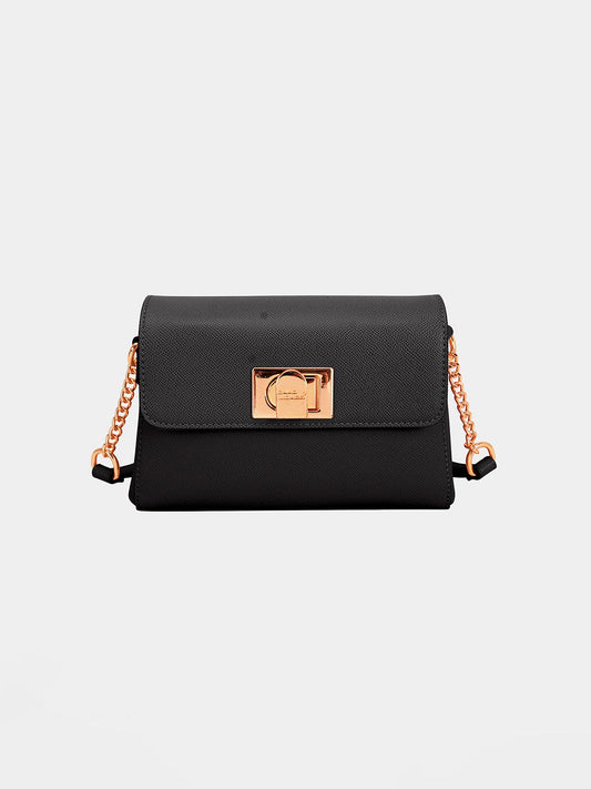 David Jones PU Leather Crossbody BagThe PU Leather Crossbody Bag is a stylish and practical accessory that offers both fashion and functionality. Made from high-quality PU leather, this bag has a sleekDavid Jones PU Leather Crossbody BagDavid Jones PU Leather Crossbody Bag