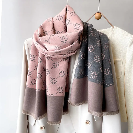 Winter Double Sided Cashmere Feel Scarf