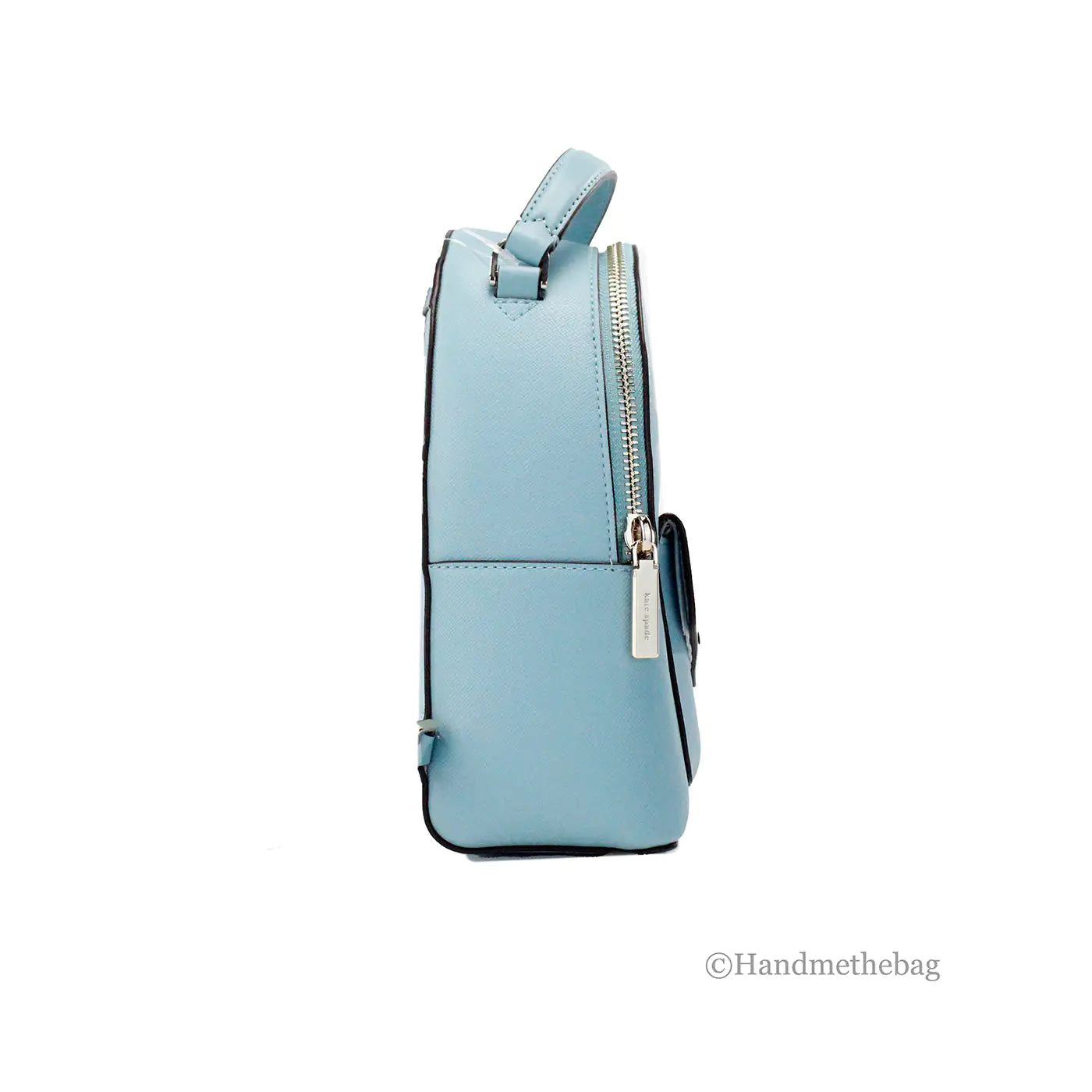 Kate Spade Schuyler Mini Smoky Blue PVC Leather Backpack