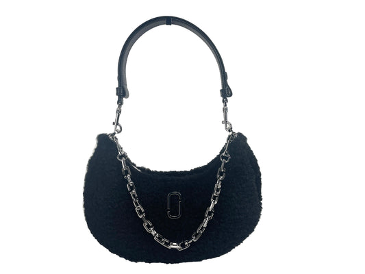 Marc Jacobs The Teddy Curve Bag Black – Cozy and Stylish