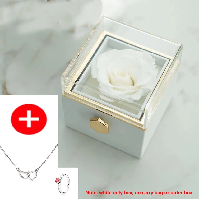 New Valentine Eternal Rose Jewelry Ring Box