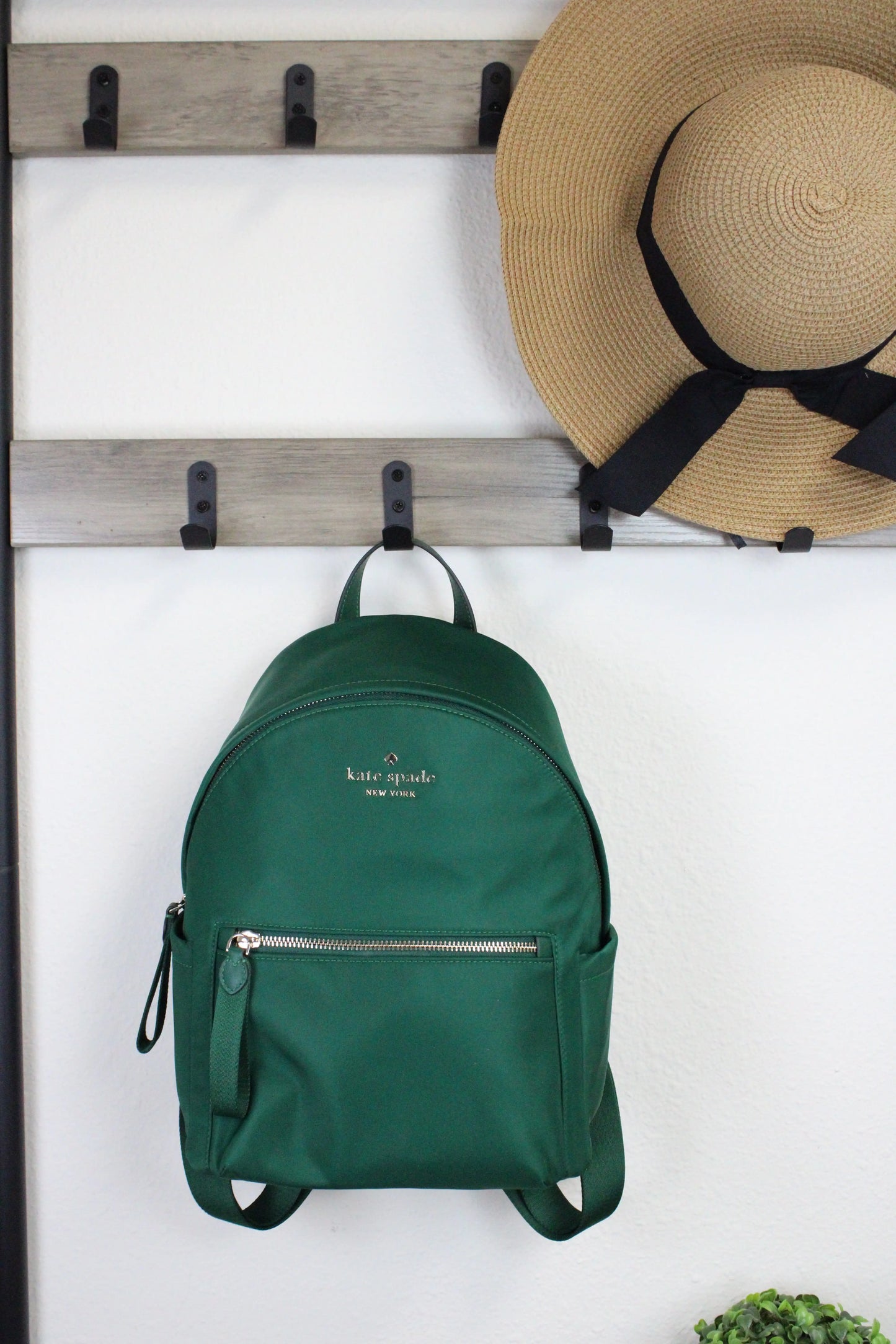 Kate Spade Leila Medium Dome Backpack in Deep Jade – Sophisticated and Functional