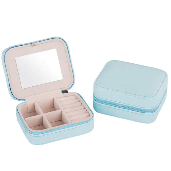 Cool Jewels A Palm Sized Compact Jewelry BoxGood things come in small packages, just like this Cool Jewels Jewelry Box!

Keep your precious jewelry safe and close at hand. Designed to fit in your palm, this coPalm Sized Compact Jewelry BoxJewelry BoxPalm Sized Compact Jewelry Box