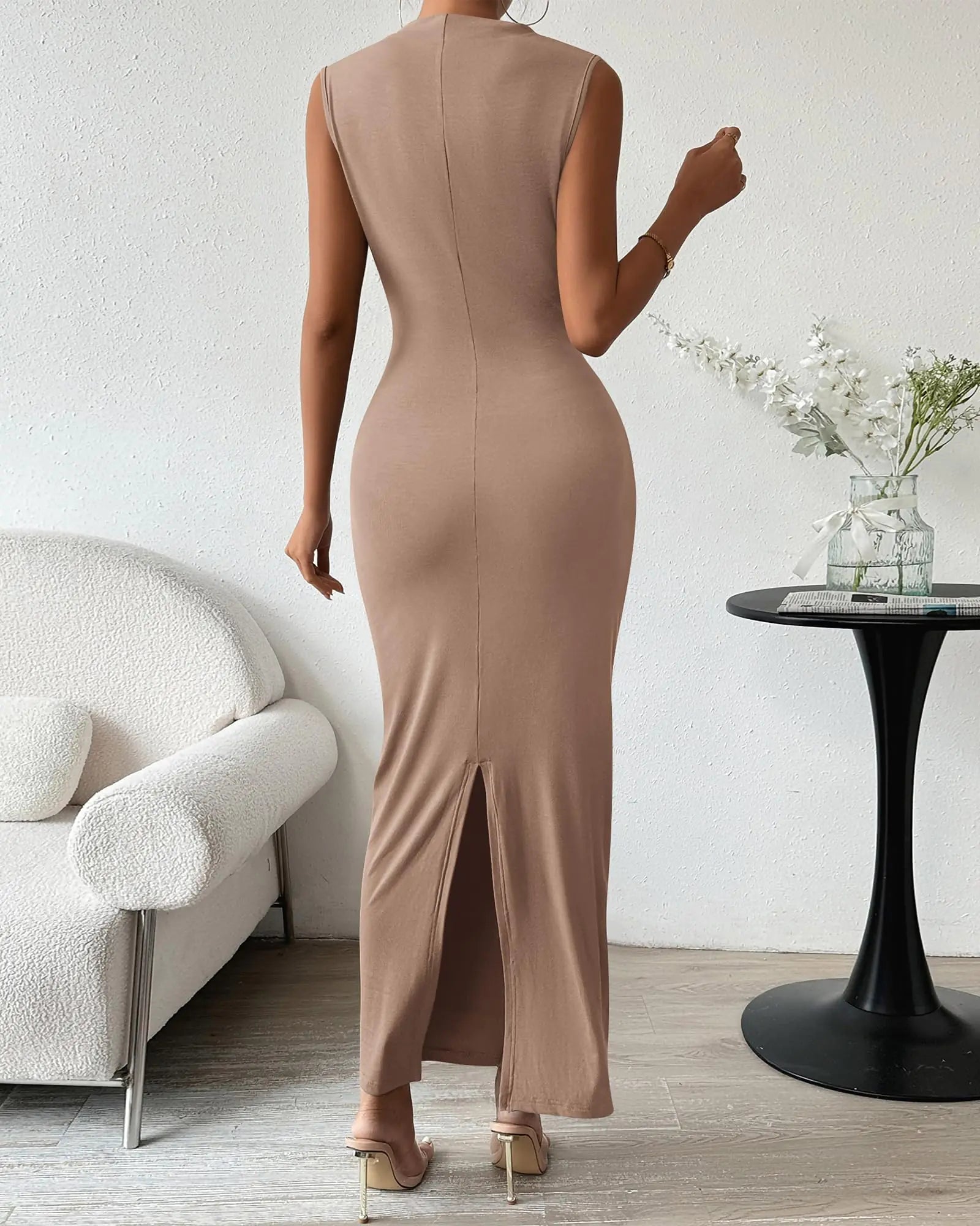 Women's Ruched Bodycon Dress