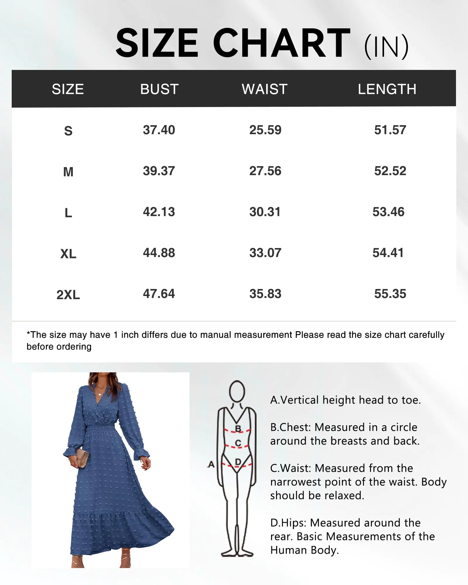 Women Fall Dresses 2024 Long Sleeve V Neck Swiss Dots Maxi Dress Boho Long Dress High Waisted A-Line Ruffle Dress