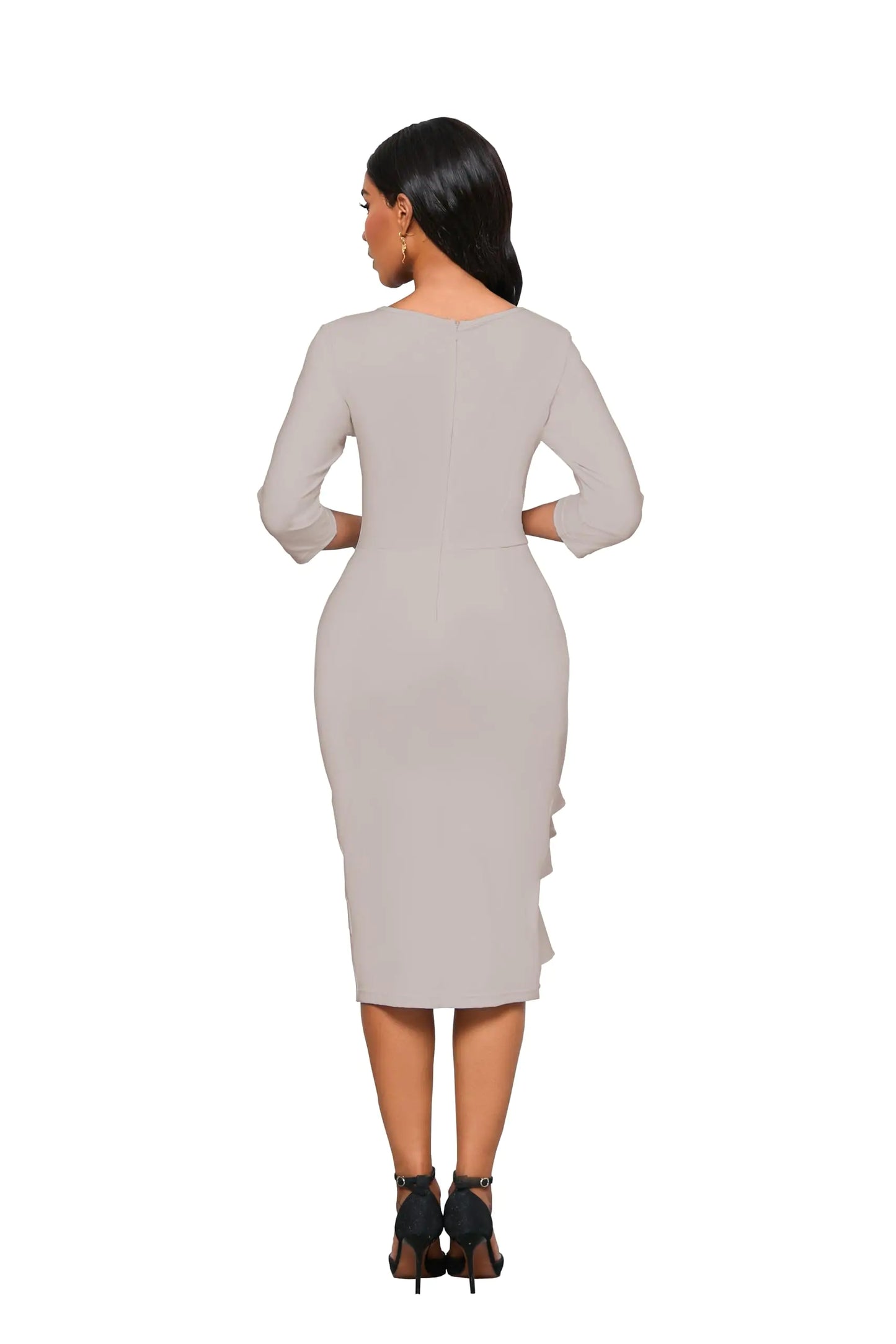 Church Dresses for Women Sleeve Bodycon Ruffle Vintage Wear to Work PeThe Church Dress for Women features a classic 3/4 sleeve design with a sophisticated bodycon fit that accentuates your silhouette. The elegant ruffle detailing and vWomen Sleeve Bodycon Ruffle Vintage WearWomen Sleeve Bodycon Ruffle Vintage Wear