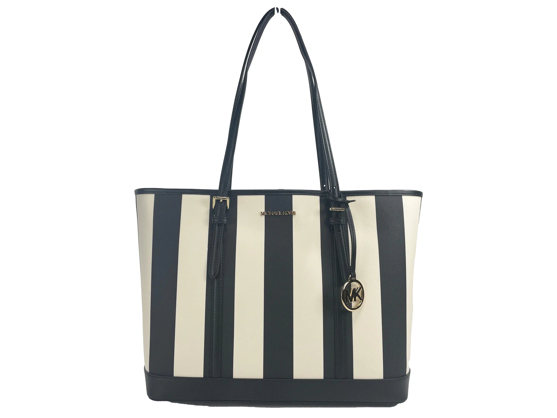 Michael Kors Jet Set Travel Shoulder Tote – Signature PVC HandbagUpgrade your look with the Michael Kors Jet Set Travel Shoulder Tote. Crafted from signature PVC, it features adjustable shoulder straps, inner zip and slip pockets,Michael Kors Jet Set Travel Shoulder Tote – Signature PVC HandbagMichael Kors Jet Set Travel Shoulder Tote – Signature PVC Handbag