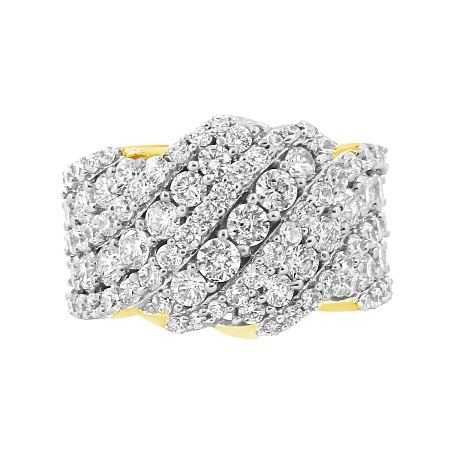 10K Yellow Gold Multi-Row Diamond Band Ring – 3.00 Carats of Radiant EIndulge in luxury with this 10K Yellow Gold Multi-Row Diamond Band Ring, featuring a dazzling 3.00 carats total weight of sparkling diamonds. The multi-row design is10K Yellow Gold Multi-Row Diamond Band RingRings10K Yellow Gold Multi-Row Diamond Band Ring