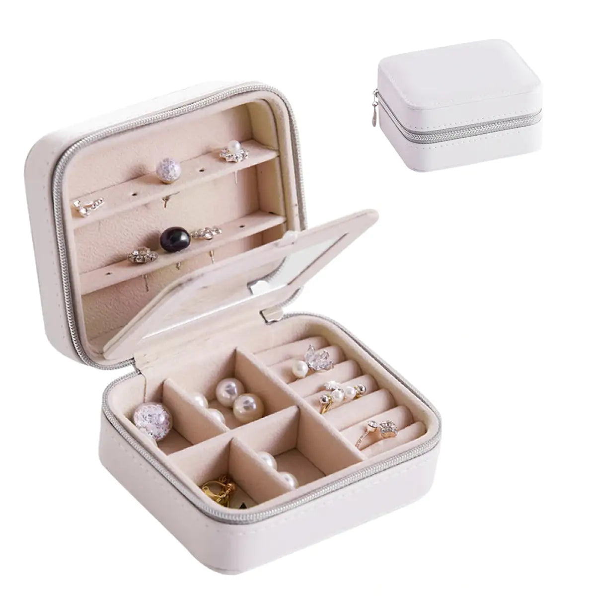 Cool Jewels A Palm Sized Compact Jewelry BoxGood things come in small packages, just like this Cool Jewels Jewelry Box!

Keep your precious jewelry safe and close at hand. Designed to fit in your palm, this coPalm Sized Compact Jewelry BoxJewelry BoxPalm Sized Compact Jewelry Box