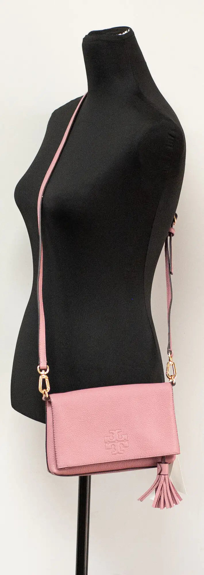 Tory Burch Thea Mini Pink Magnolia Foldover Crossbody Bag