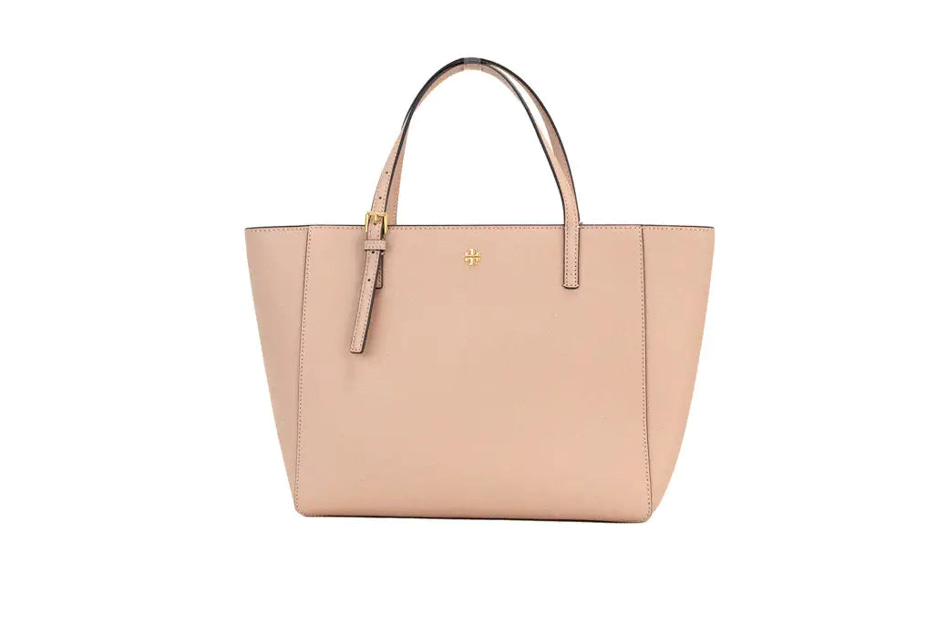 Tory Burch Emerson Small Light Meadowsweet Leather Tote